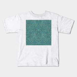 Boho Wilderness No.003 - Exotic Animal Print in Teal Shades Kids T-Shirt